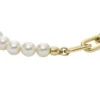 Bracciale Heritage Pearl D-Link in acciaio inossidabile dorato