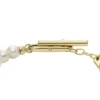 Bracciale Heritage Pearl D-Link in acciaio inossidabile dorato