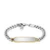 Bracciale identificativo Ellis in acciaio inossidabile bicolore