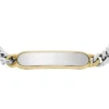 Bracciale identificativo Ellis in acciaio inossidabile bicolore