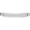 Bracciale identificativo in acciaio inossidabile con texture zigrinata a macchina