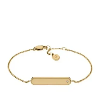 Bracciale identificativo Sadie in acciaio inossidabile dorato