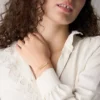 Bracciale identificativo Sadie in acciaio inossidabile dorato