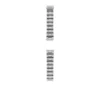 Bracciale in acciaio inossidabile affumicato a tre file da 22 mm