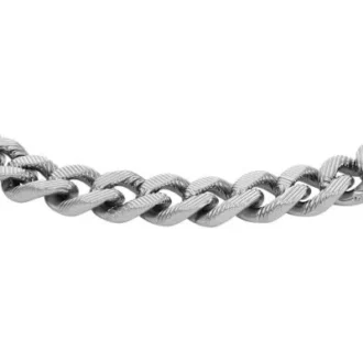 Bracciale in acciaio inossidabile con catena Harlow Linear Texture