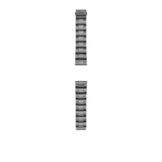 Bracciale in acciaio inossidabile fumé a tre file da 22 mm