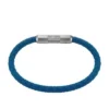 Bracciale in silicone blu navy con texture zigrinata a macchina