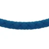 Bracciale in silicone blu navy con texture zigrinata a macchina