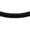 Bracciale in silicone nero con texture zigrinata
