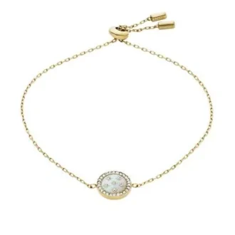 Bracciale Merrit Classic in acciaio inossidabile color oro con madreperla
