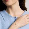 Bracciale Merrit Classic in acciaio inossidabile color oro con madreperla