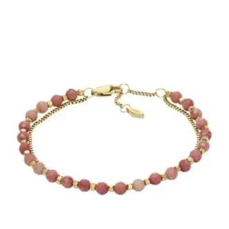 Bracciale multistrato con rodocrosite rosa