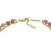 Bracciale multistrato con rodocrosite rosa