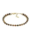 Bracciale multistrato in occhio di tigre marrone