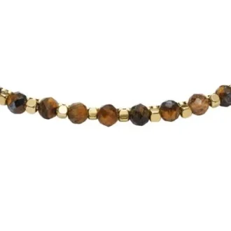 Bracciale multistrato in occhio di tigre marrone