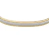 Bracciale rigato in acciaio inossidabile bicolore con texture zigrinata lavorata a macchina
