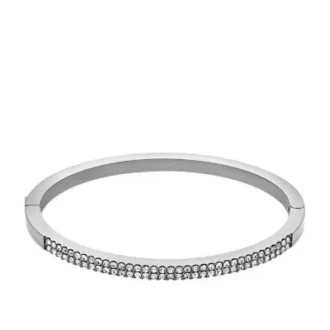 Bracciale rigido Ellis Pavé Glitz in acciaio inossidabile
