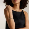 Bracciale rigido Ellis Pavé Glitz in acciaio inossidabile