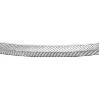 Bracciale rigido Harlow con texture lineare in acciaio inossidabile
