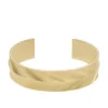 Bracciale rigido Harlow con texture lineare in acciaio inossidabile color oro