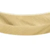 Bracciale rigido Harlow con texture lineare in acciaio inossidabile color oro