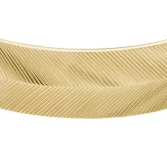 Bracciale rigido Harlow con texture lineare in acciaio inossidabile color oro