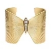 Bracciale rigido in acciaio inossidabile color oro della collezione Butterfly