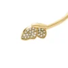 Bracciale rigido Sutton Pavé Butterfly in acciaio inossidabile color oro