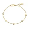 Bracciale Sutton Heartbeat in ottone dorato