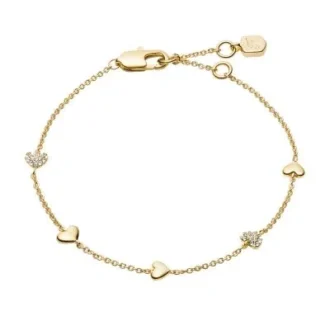 Bracciale Sutton Heartbeat in ottone dorato