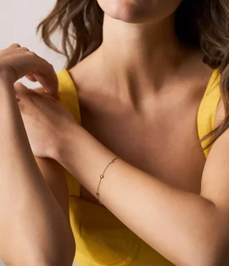 Bracciale Sutton Heartbeat in ottone dorato