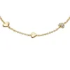Bracciale Sutton Heartbeat in ottone dorato