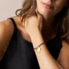Bracciale Sutton in acciaio inossidabile color oro con cuore