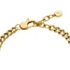 Bracciale Sutton in acciaio inossidabile color oro con cuore