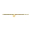 Bracciale Sutton in acciaio inossidabile color oro con cuore
