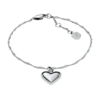 Bracciale Sutton Legacy Heart in acciaio inossidabile con catena rotante
