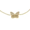Bracciale Sutton Pavé Butterfly in acciaio inossidabile color oro