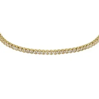 Bracciale tennis Ellis Pavé Glitz in ottone dorato