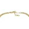Bracciale tennis Ellis Pavé Glitz in ottone dorato