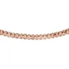Bracciale tennis in ottone color oro rosa Ellis Pavé Glitz
