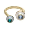 Bright Baubles Anello Toi Et Moi in ottone dorato