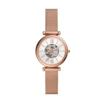Carlie Mini Automatico Orologio con cinturino in acciaio inossidabile color oro rosa