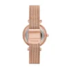 Carlie Mini Automatico Orologio con cinturino in acciaio inossidabile color oro rosa