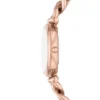Carlie Set orologio e bracciale in acciaio inossidabile color oro rosa a tre lancette