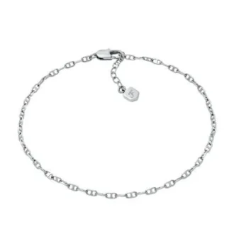 Cavigliera Heritage D-Link in ottone argentato