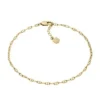 Cavigliera Heritage D-Link in ottone dorato