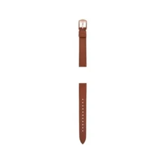 Cinturino in pelle LiteHide™ marrone medio da 14 mm