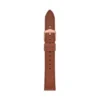 Cinturino in pelle LiteHide™ marrone medio da 16 mm