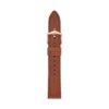 Cinturino in pelle LiteHide™ marrone medio da 18 mm