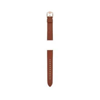 Cinturino in pelle LiteHide™ marrone medio da 18 mm